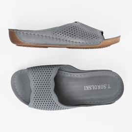 T.Sokolski Nahkaharmaa flip flops 5