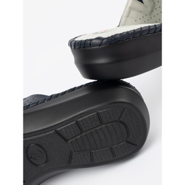 J. Star Flip flops kanssa nahkainen merivoimien sininen 1