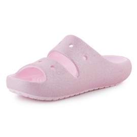 Crocs Classic Glitter Sandaali V2 209705-6W vaaleanpunainen 2