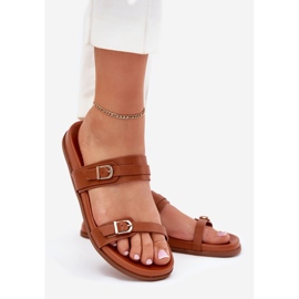 Naisten tossut, joissa on kamelin soljet ruskea 1