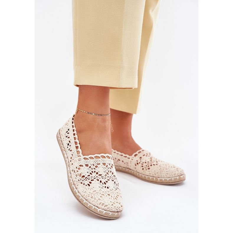 Beige pitsi pitsi espadrilles 2