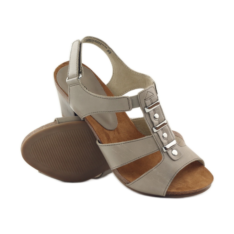 Caprice sandaalit naisten kengät tarranauhalla 28309 ruskea monivärinen 3