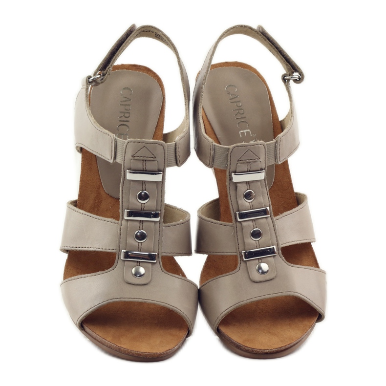 Caprice sandaalit naisten kengät tarranauhalla 28309 ruskea monivärinen 4