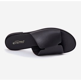 EVento Naisten flip flops flat -nested nahka musta 2 EVento Naisten flip flops flat -nested nahka musta 2