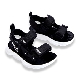 Tobias Boys Velcro sandaalit mustavalkoinen 1