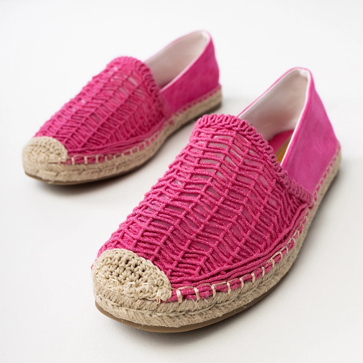 Pink Openwork Espadrilles alustalla vaaleanpunainen 1