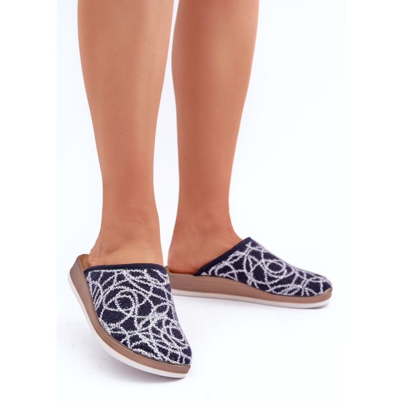 Kiiltävät naisten tossut Inblu CT000028 tummansininen 2