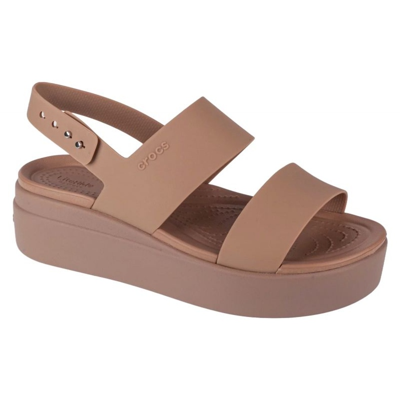 Crocs Brooklyn Low Wedge sandaalit 206453-2EL beige 1