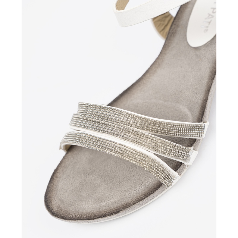 Shelvt Tyylikkäät naisten sandaalit, joissa on kimaltelevat raidat monivärinen 1