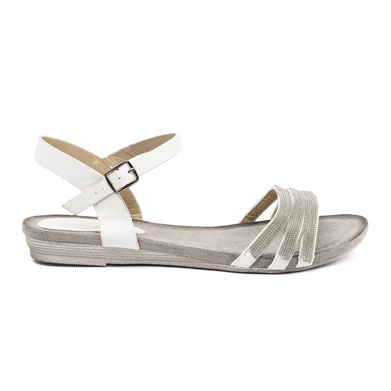 Shelvt Tyylikkäät naisten sandaalit, joissa on kimaltelevat raidat monivärinen 2