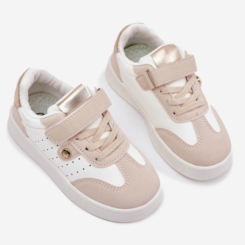 Sneakers -lenkkarit lenkkarit tarranauha beige 2