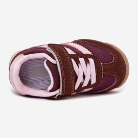 Lasten lenkkarit urheilukengät tarrana ruskea 2