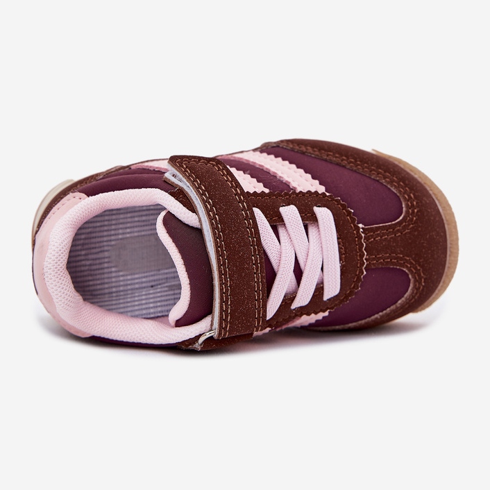 Lasten lenkkarit urheilukengät tarrana ruskea 2