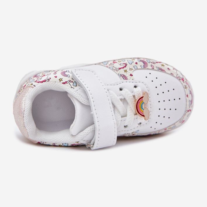 Lasten lenkkarit urheilukengät yksisarvinen valkoinen 2