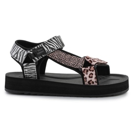 Sandaalit D.Franklin Forest High Strips Animal Print DFSH404002-ABLA musta 10