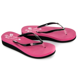 Mckeylor Vaaleanpunaiset kiilatossut vaaleanpunainen 1