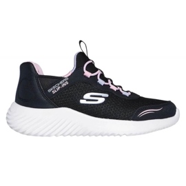 Skechers Slip-Inss Raja Yksinkertainen söpö 303585n-Blk kengät musta 4