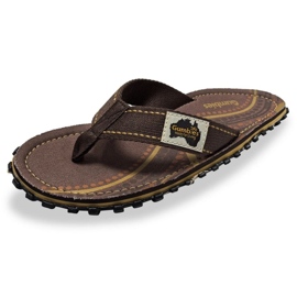 Japanilaiset Gumbies Islander Flip-Flops unisex Aboriginal GU-FFISL095 ruskea 5