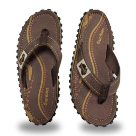 Japanilaiset Gumbies Islander Flip-Flops unisex Aboriginal GU-FFISL095 ruskea 6