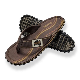 Japanilaiset Gumbies Islander Flip-Flops unisex Aboriginal GU-FFISL095 ruskea 7