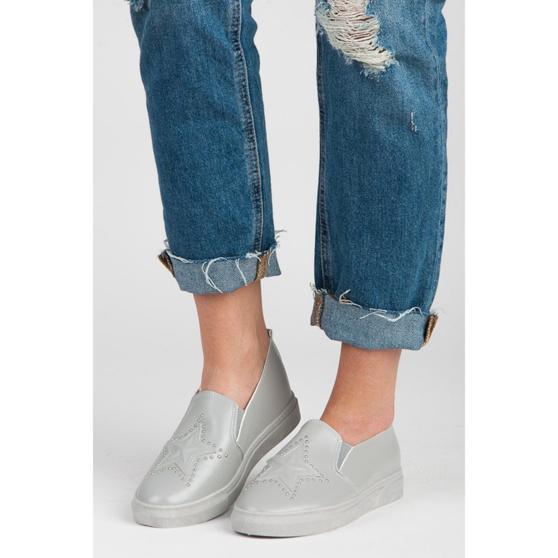 Harmaa Slipons Tähti 1