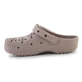 Crocs Classic Floral Cut Out Clog 210927-214 Flip-Flops beige 4