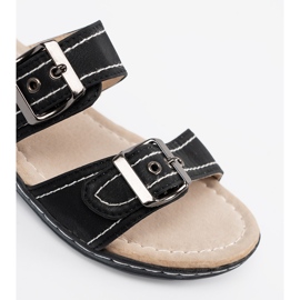 Shelvt Mustat naisten flip flops solkilla 1