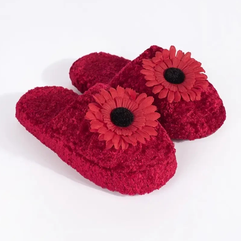 Punaiset tossut koristeellinen kukka punainen 2