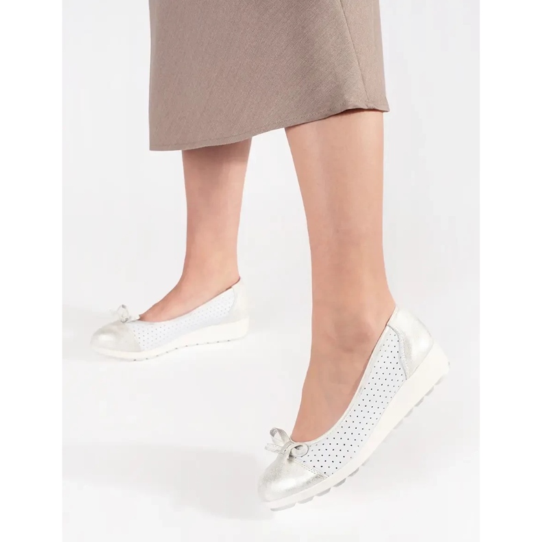 Goodin Valkoiset ja hopeat naisten kiilat valkoinen 2