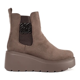 Goodin Brown Boots mokkanahkapisarat ruskea 1