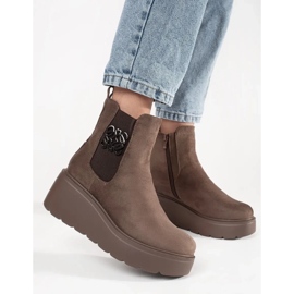 Goodin Brown Boots mokkanahkapisarat ruskea 3