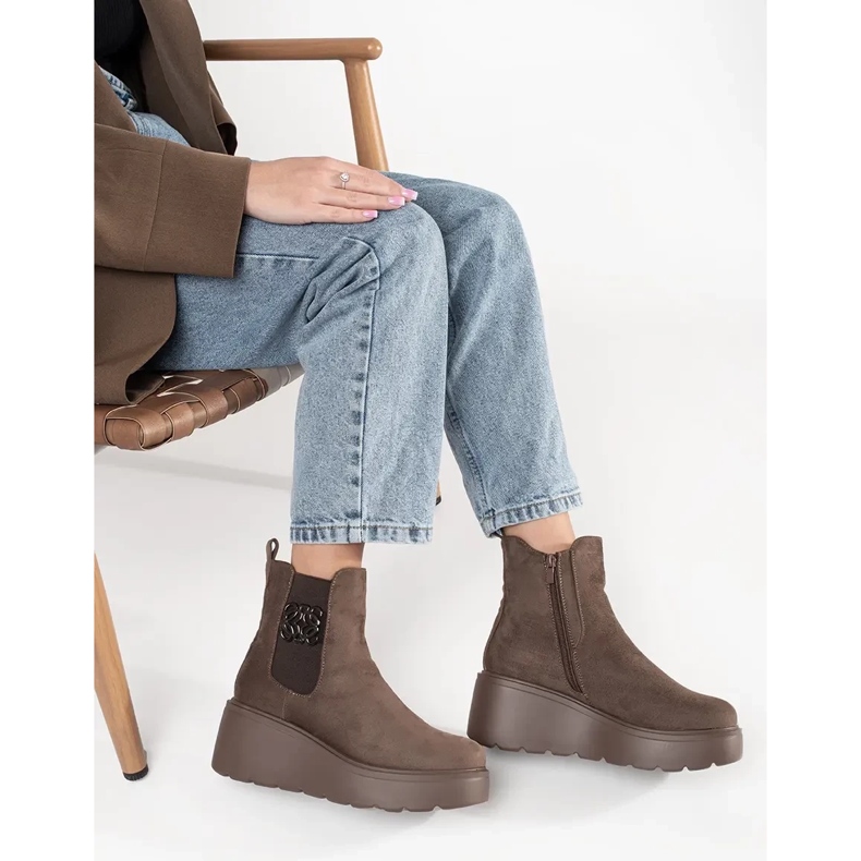 Goodin Brown Boots mokkanahkapisarat ruskea 2