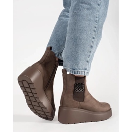 Goodin Brown Boots mokkanahkapisarat ruskea 4