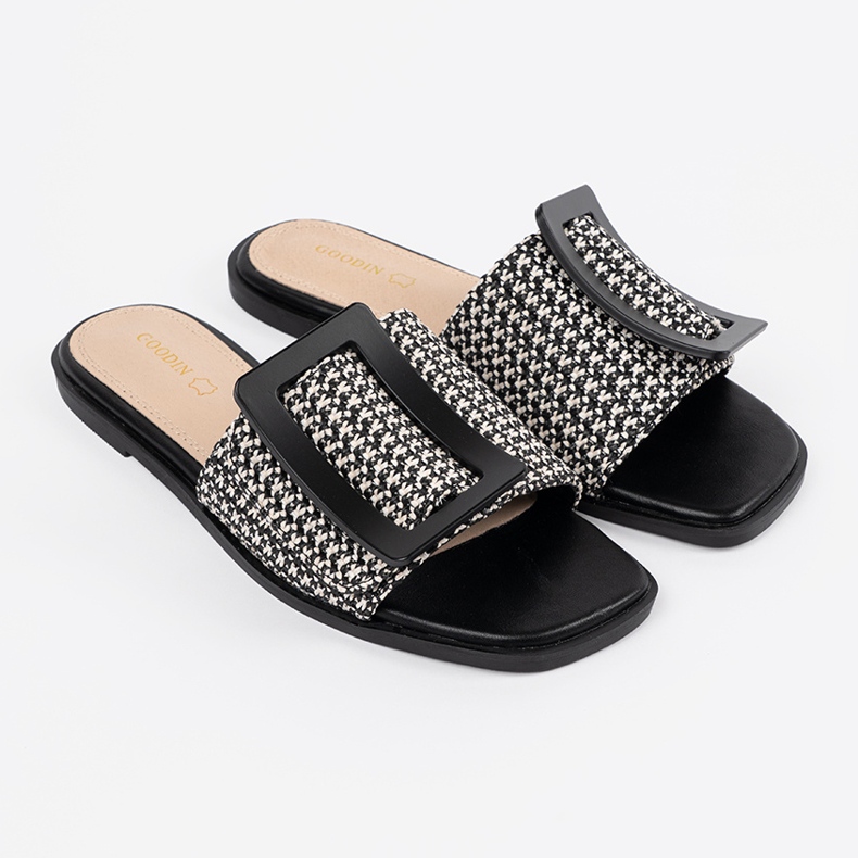 Goodin Tedeed -läpät litteällä mustavalkoisella pohjalla 2