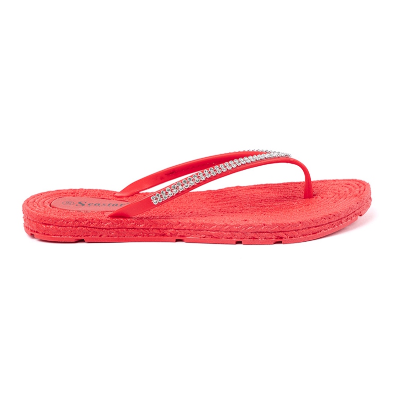 Seastar Punainen Flip -Flops zirkonilla 2