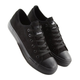 Naisten mustat mokkanahkaiset tennarit G-94 mustat 1