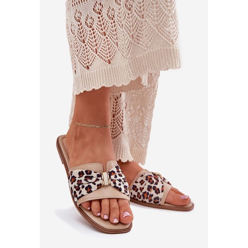 Litteät naisten läpimurtut keulan beige 1