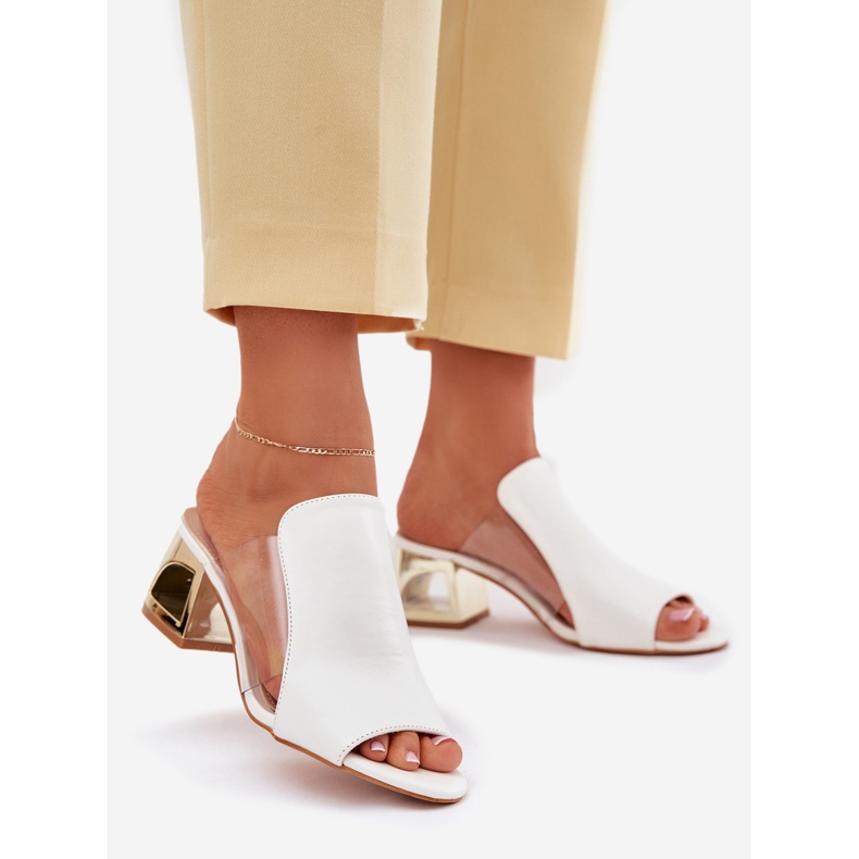 Naisten flip flops postitse valkoinen 1