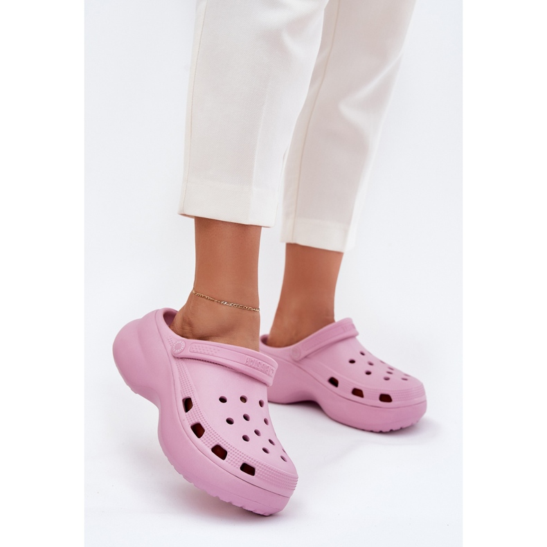 Big Star Naisten vaahtosuovat massiivisella pohjalla iso tähti RR274A120 PINK vaaleanpunainen 2