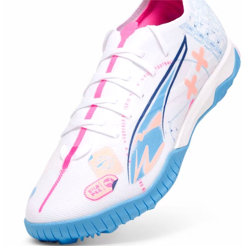 Puma Ultra 5 Match Vol.Up Tt 108091-01 jalkapallokengät valkoinen 4