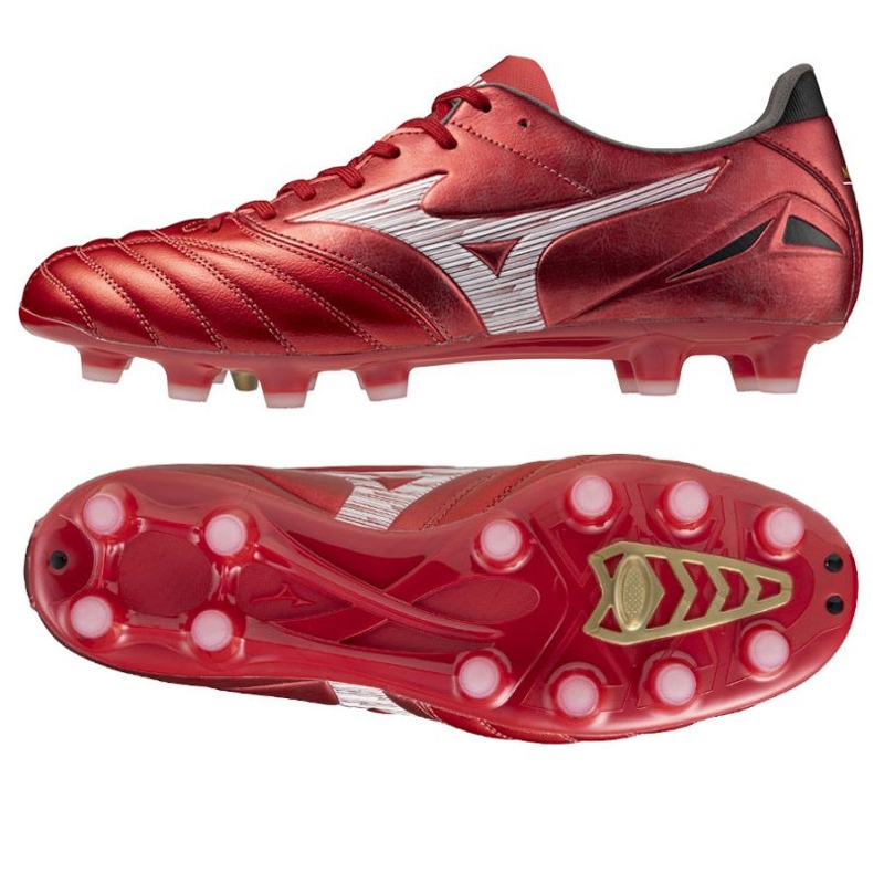 Mizuno Morelia Neo IV Pro FG P1GA253460 Jalkapallokengät punainen 1