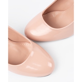 Seastar Kevyt beige lakattu pumput postitse 1