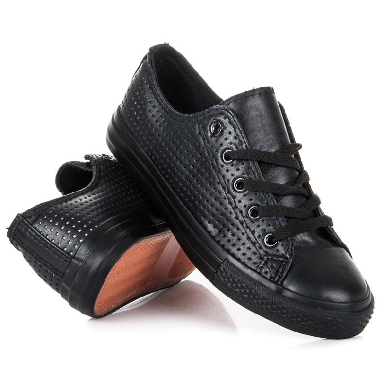 Kylie Harjakattoiset tennarit sidoksissa musta 2