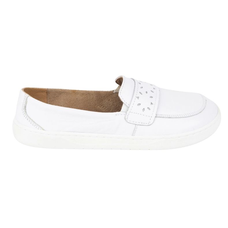 Olivier Naisten paljain jaloin InGa -leipät leveällä etunalla valkoisella valkoinen 2