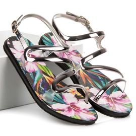 Vinceza Soljella kiinnitetyt sandaalit harmaa 1