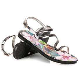 Vinceza Soljella kiinnitetyt sandaalit harmaa 2