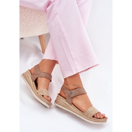 Naisten sandaalit Inblu RV000014 -kiilassa beige 6