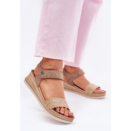 Naisten sandaalit Inblu RV000014 -kiilassa beige 2