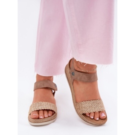 Naisten sandaalit Inblu RV000014 -kiilassa beige 3