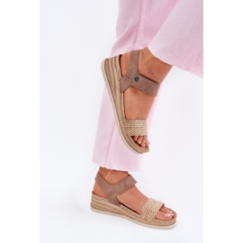 Naisten sandaalit Inblu RV000014 -kiilassa beige 5